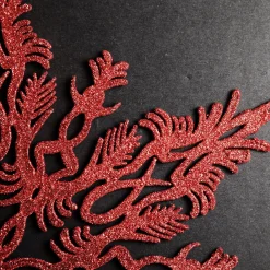 Intricate Red Hanging Snowflake Decoration Snowflakes And Stars|