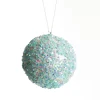 Iridescent Baby Blue Sequin Christmas Ball Decorative Christmas Baubles|