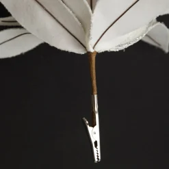 Iridescent Glitter Poinsettia Flower Clip Christmas Flowers|