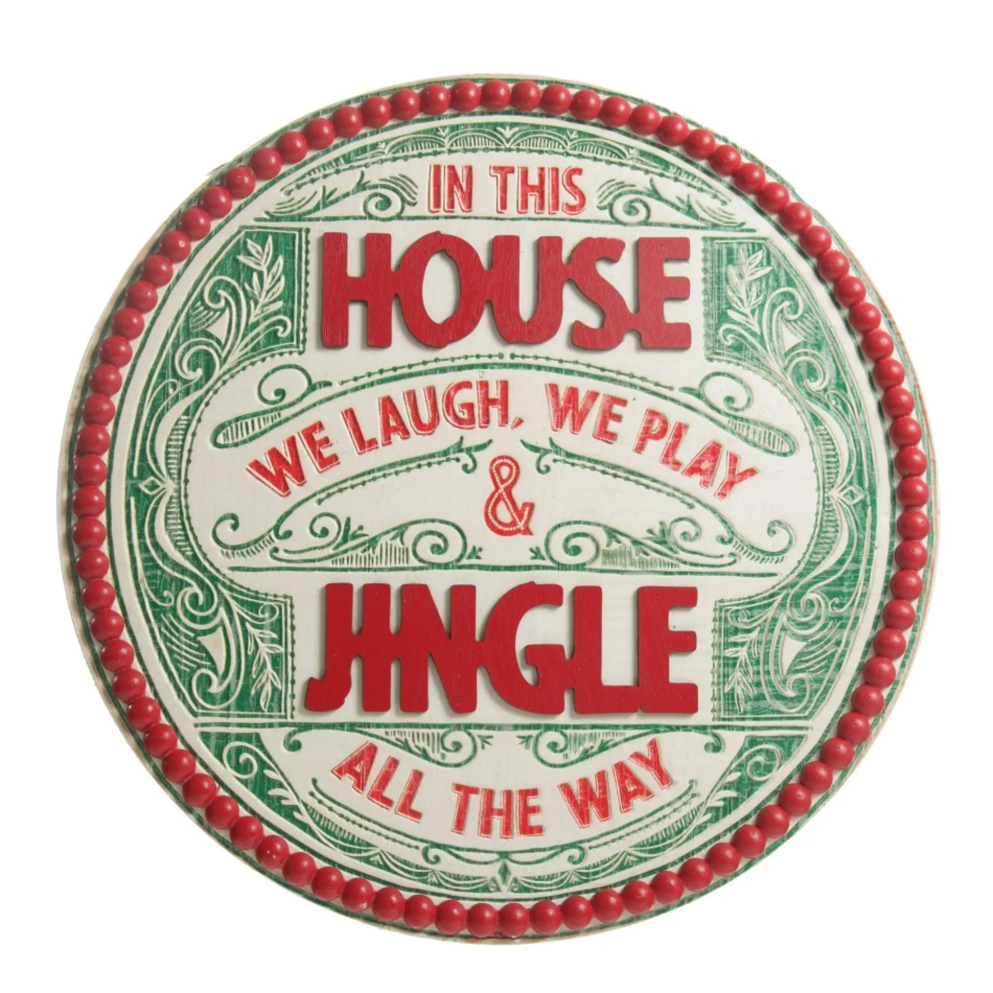 Jingle All the Way Retro Wooden Christmas Sign Wall Hangings And Signs|