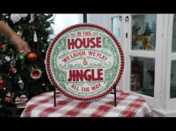 Jingle All the Way Retro Wooden Christmas Sign Wall Hangings And Signs|