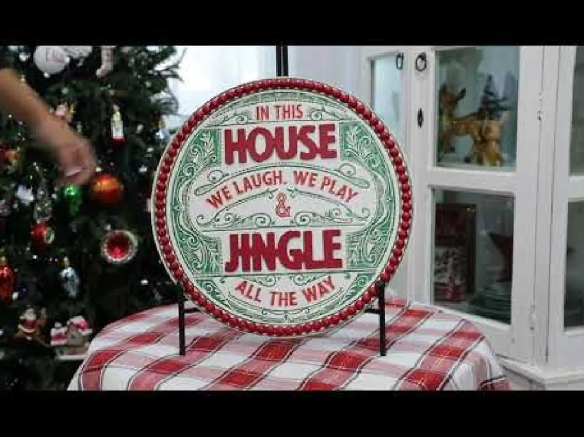 Jingle All the Way Retro Wooden Christmas Sign Wall Hangings And Signs|