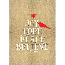 Joy Hope Peace Believe Christmas Poster Print Christmas Prints|