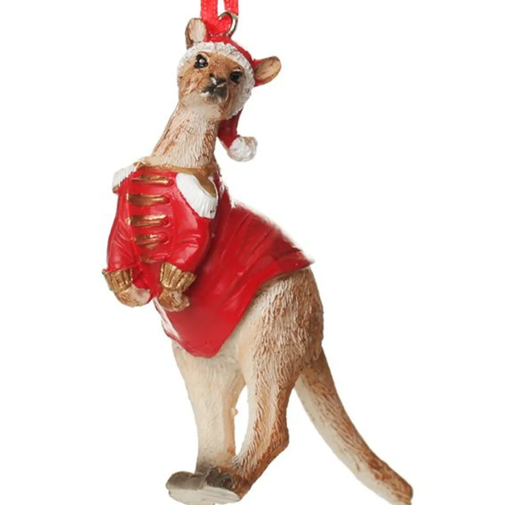 Kangaroo Australiana Christmas Tree Decoration - Red Jacket Australian Tree Decorations|