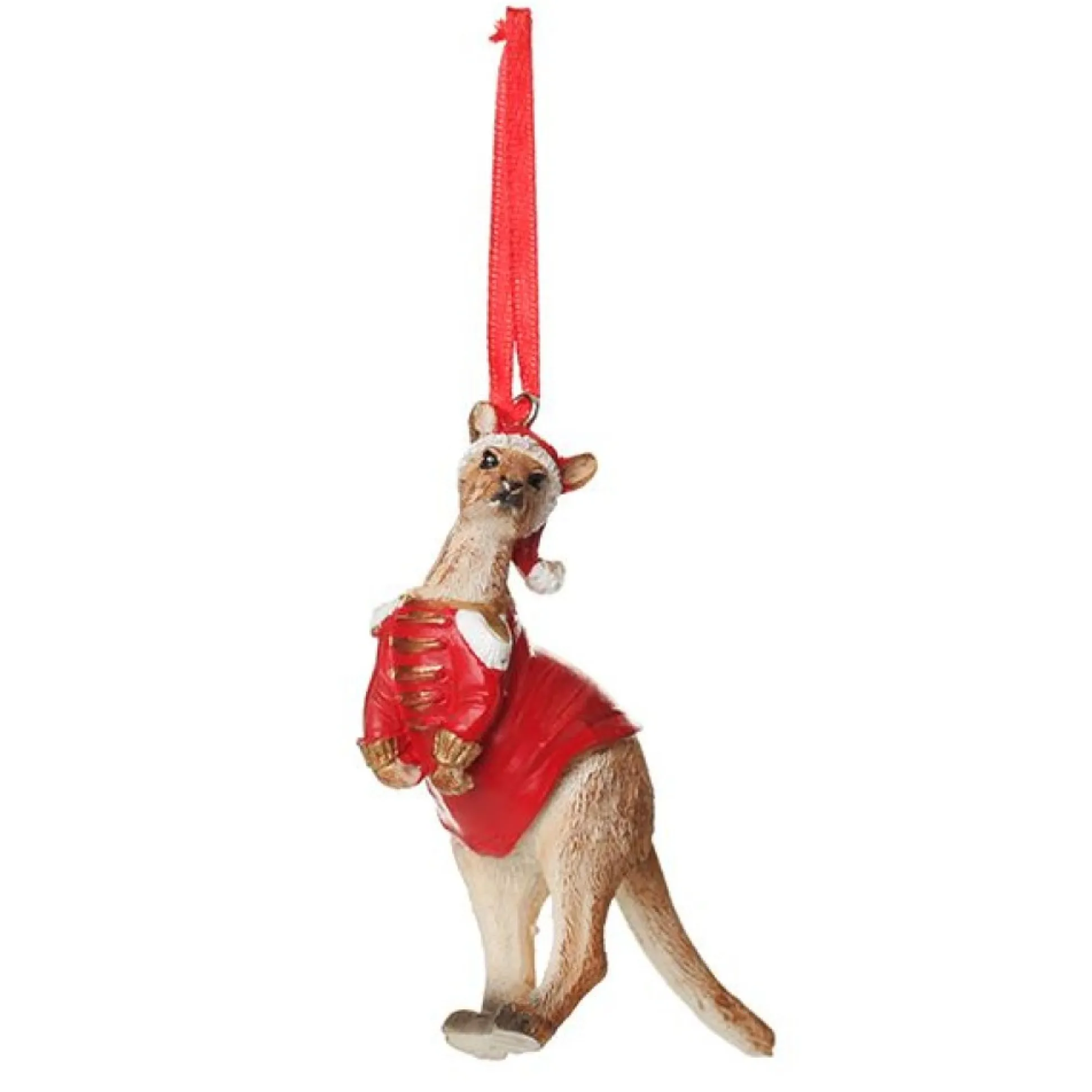 Kangaroo Australiana Christmas Tree Decoration - Red Jacket Australian Tree Decorations|