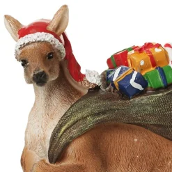 Kangaroo with Santa Sack Australiana Christmas Ornament Australian Christmas Ornaments|