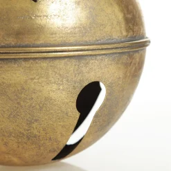 Large Antique Gold Metal Bell Decoration Christmas Bells And Bows|