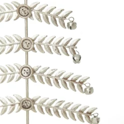 Large Antique Silver Metal Christmas Tree Table Top Christmas Trees|