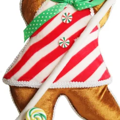Large Gingerbread Girl with Lollipop Christmas Ornament Christmas Ornaments|