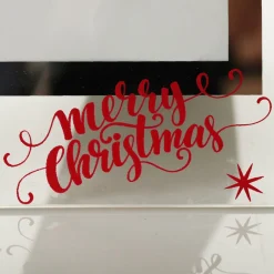 Large Glass Christmas Photo Frame - Candy Cane Photo Gifts|