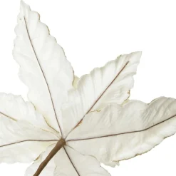 Large Ivory Poinsettia Flower Pick with Gold Glitter Trim Christmas Flowers|