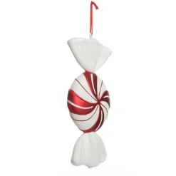 Large Red and White Swirl Peppermint Candy Hanging Christmas Decoration Christmas Tree Decorations|