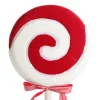 Large Red and White Velvet Swirl Lollipop Christmas Pick Christmas Tree Picks|