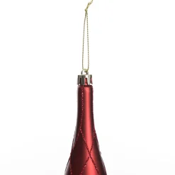 Large Red Christmas Long Drop Decoration - Set of 3 Finials And Drops|