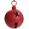 Large Red Metal Bell Decoration Christmas Bells And Bows|