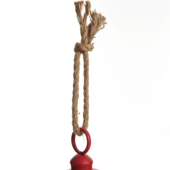Large Red Metal Bell Decoration Christmas Bells And Bows|