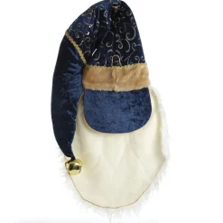 Large Santa Head with Blue Hat Christmas Wall Hanging Wall Hangings And Signs|