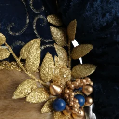 Large Santa Head with Blue Hat Christmas Wall Hanging Wall Hangings And Signs|