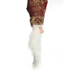 Large Santa Head with Burgundy Hat Christmas Wall Hanging Wall Hangings And Signs|