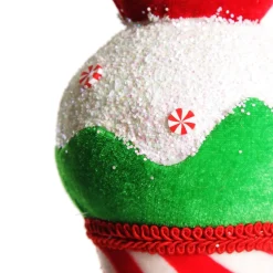 Large Velvet Candy Cane Ice Cream Cone Christmas Decoration Christmas Tree Decorations|