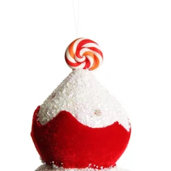 Large Velvet Candy Cane Ice Cream Cone Christmas Decoration Christmas Tree Decorations|