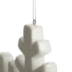 Large White Glitter Hanging Snowflake Snowflakes And Stars|