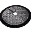 Luxe Damask Jacquard Christmas Tree Skirt Christmas Tree Skirts|