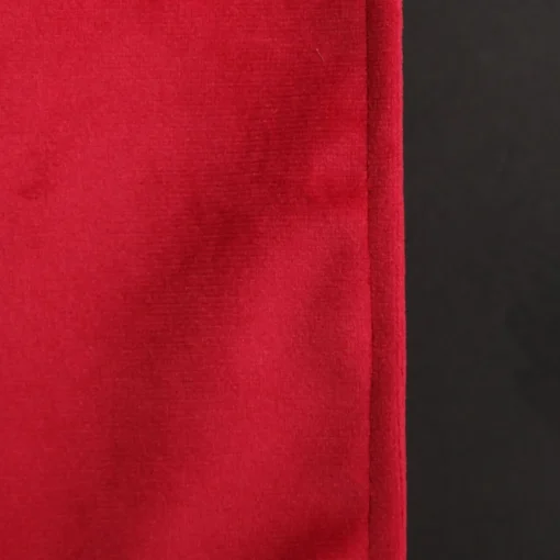 Luxe Dark Red Velvet Lined Table Runner Christmas Table Decor|