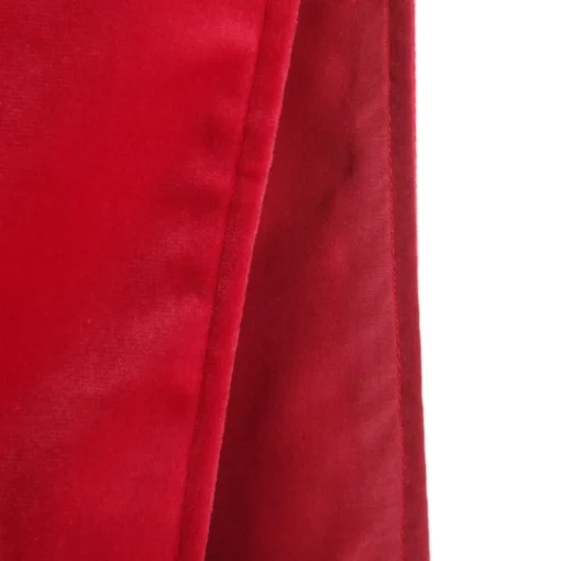 Luxe Dark Red Velvet Lined Table Runner Christmas Table Decor|