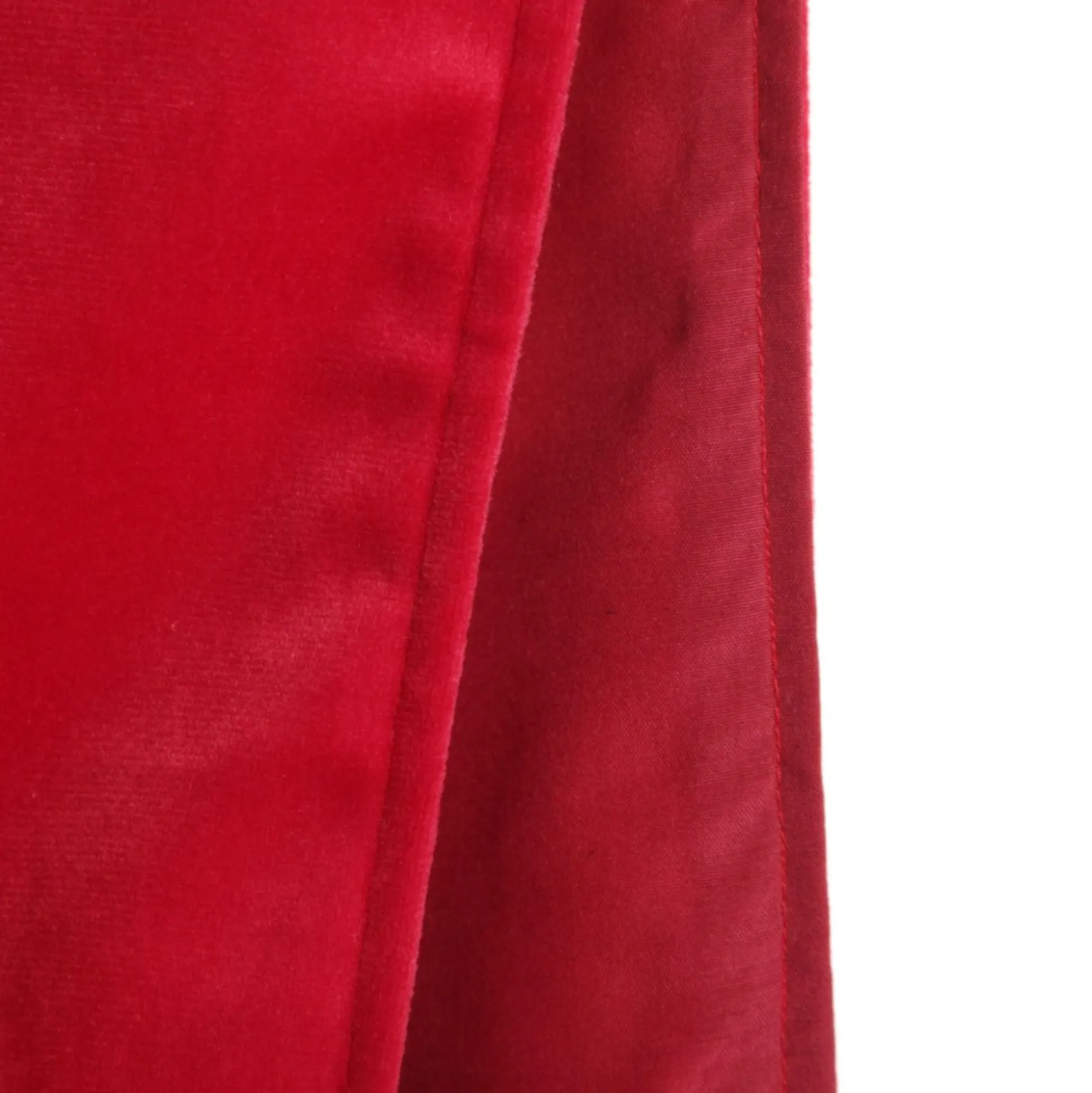 Luxe Dark Red Velvet Lined Table Runner Christmas Table Decor|