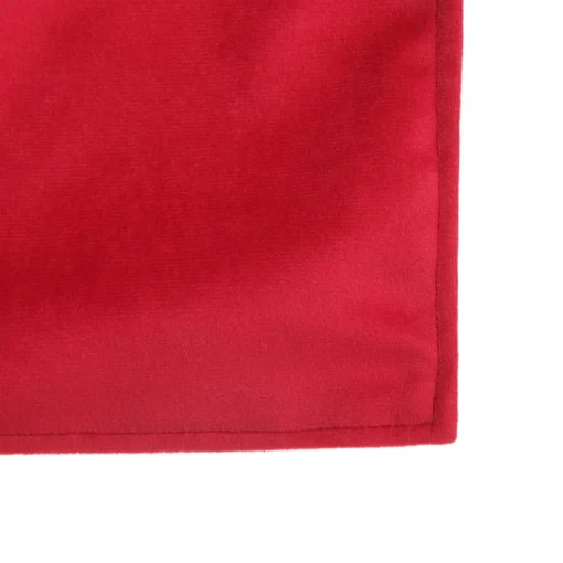Luxe Dark Red Velvet Lined Table Runner Christmas Table Decor|