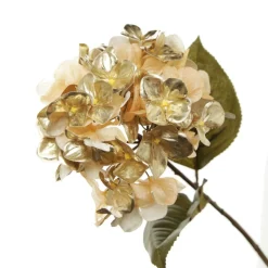 Luxe Gold Hydrangea Flower Stem Christmas Flowers|