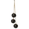 Matt Black Bell Trio Christmas Bells And Bows|