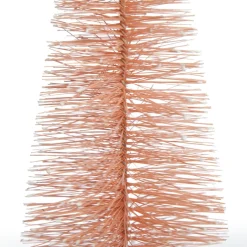 Medium Coral Wire Christmas Tree with Wood Base Table Top Christmas Trees|