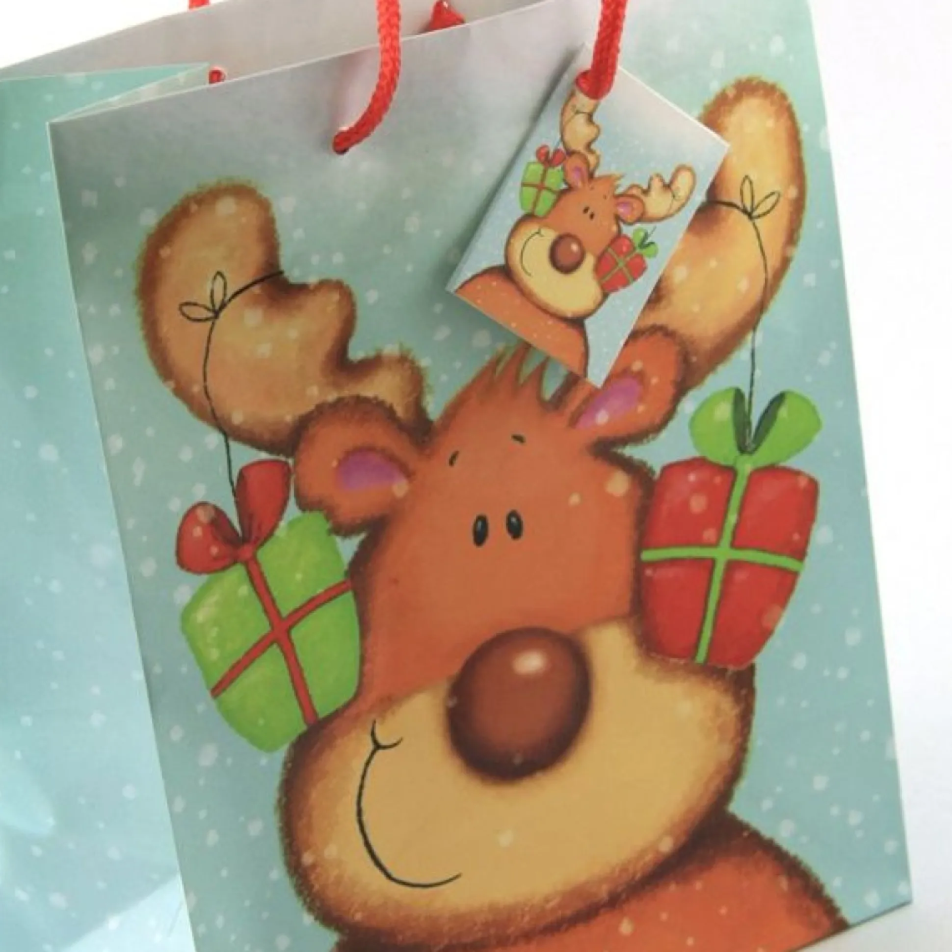 Medium Reindeer Gift Bag Gift Wrap, Boxes, Bags & Tags|