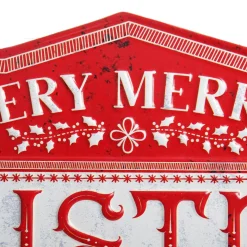 Merry Christmas and Happy New Year Retro Metal Christmas Sign Wall Hangings And Signs|