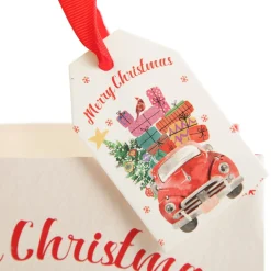 Merry Christmas Gift Bag - Red Car with Presents Gift Wrap, Boxes, Bags & Tags|