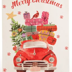 Merry Christmas Gift Bag - Red Car with Presents Gift Wrap, Boxes, Bags & Tags|
