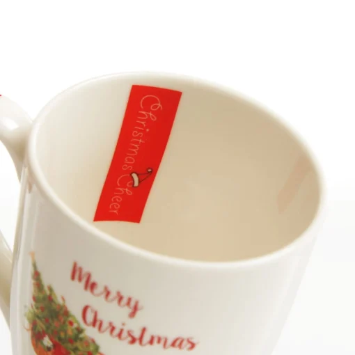 Merry Christmas Mug with Bicycle Christmas Wine Glasses And Mugs|