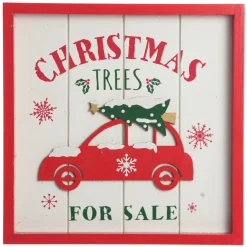 Merry Christmas Trees for Sale Wall Hanging Plaque Diy Wreaths|