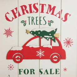 Merry Christmas Trees for Sale Wall Hanging Plaque Diy Wreaths|