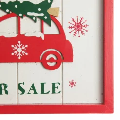 Merry Christmas Trees for Sale Wall Hanging Plaque Diy Wreaths|