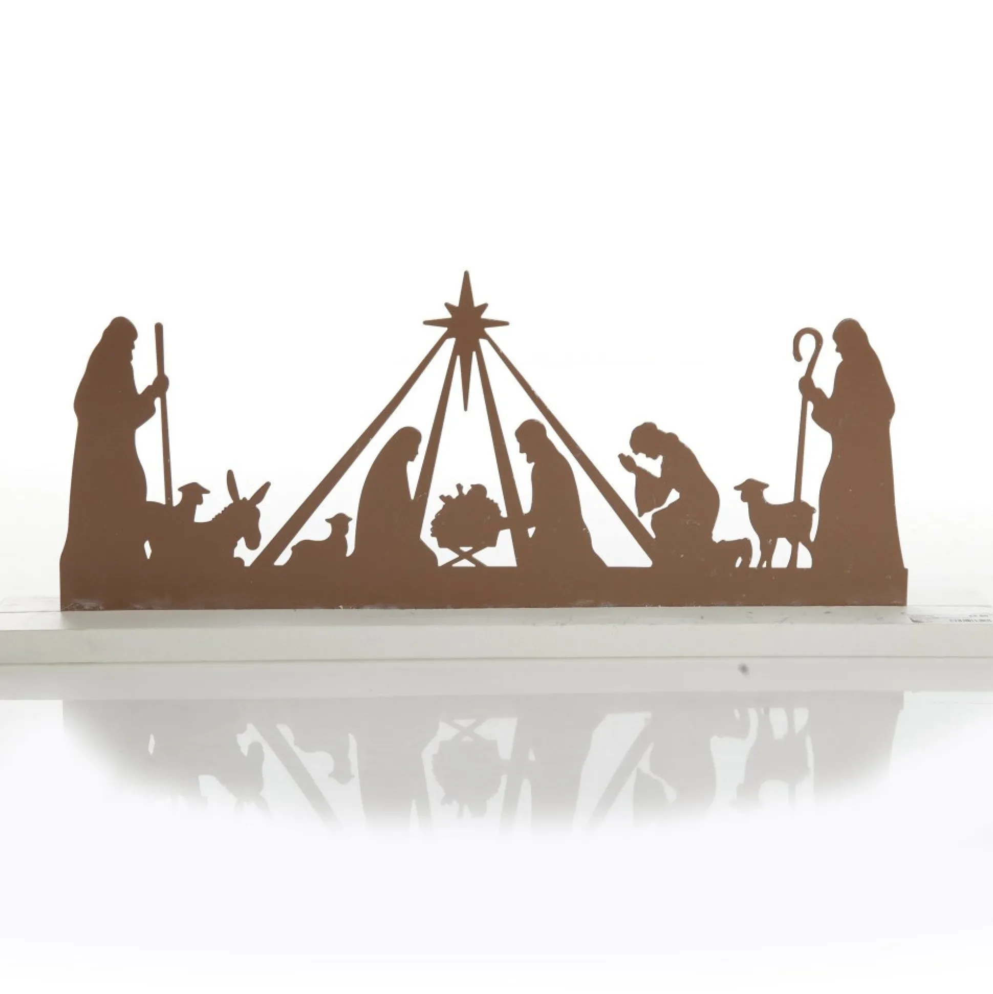 Metal Cutout Nativity Scene Ornament Christmas Ornaments|
