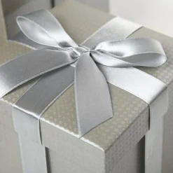 Metallic Silver Gift Box Gift Wrap, Boxes, Bags & Tags|