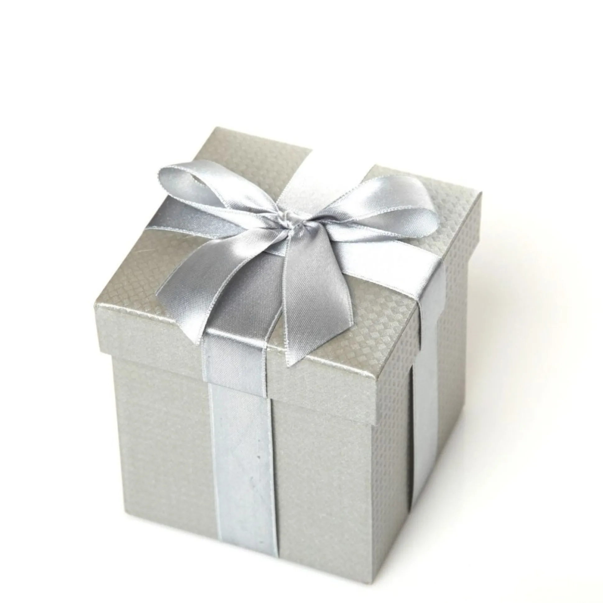 Metallic Silver Gift Box With Personalised Gift Tag Gift Wrap, Boxes, Bags & Tags|