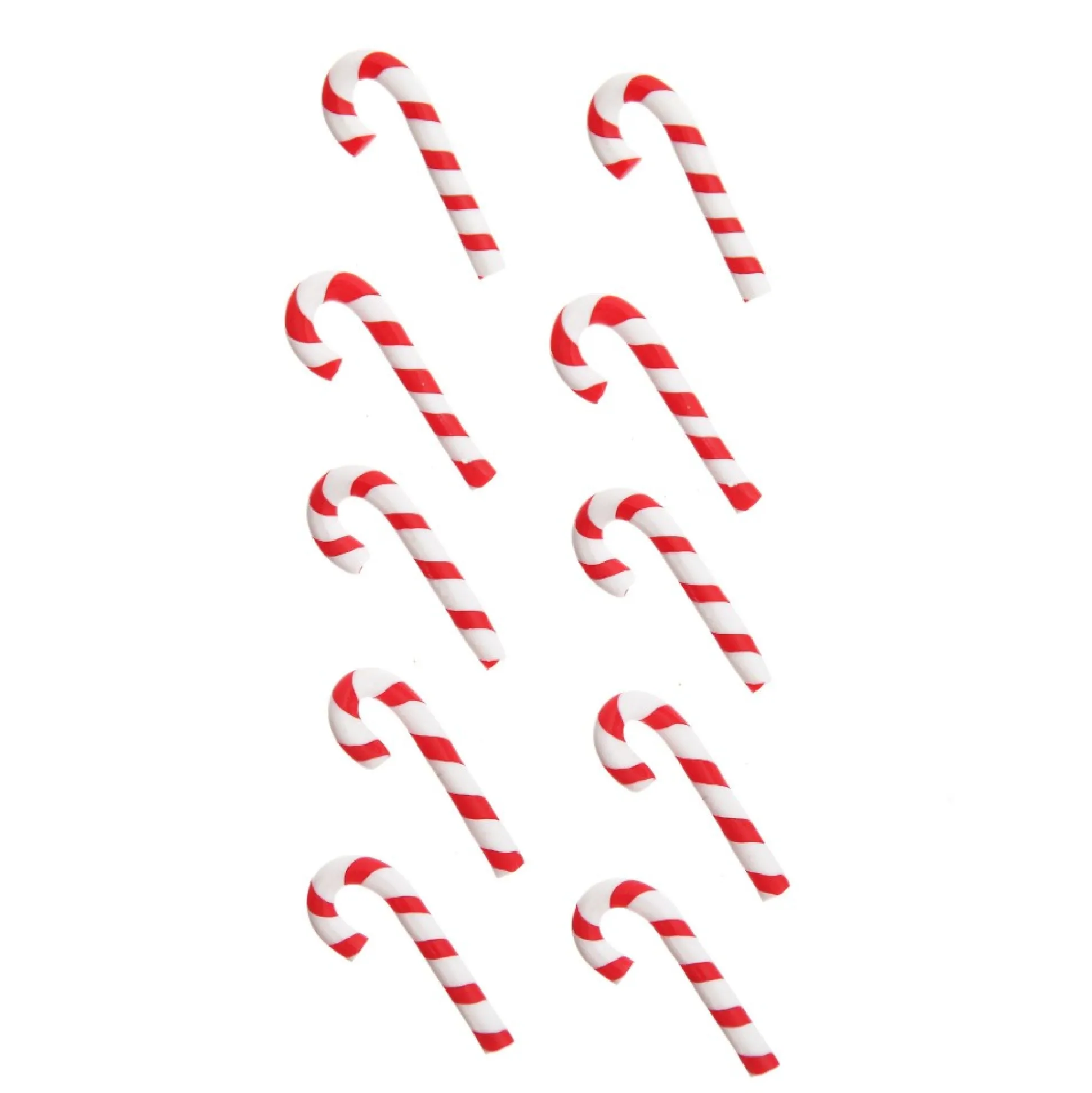 Mini Candy Canes - Bag of 10 Christmas Craft Supplies|