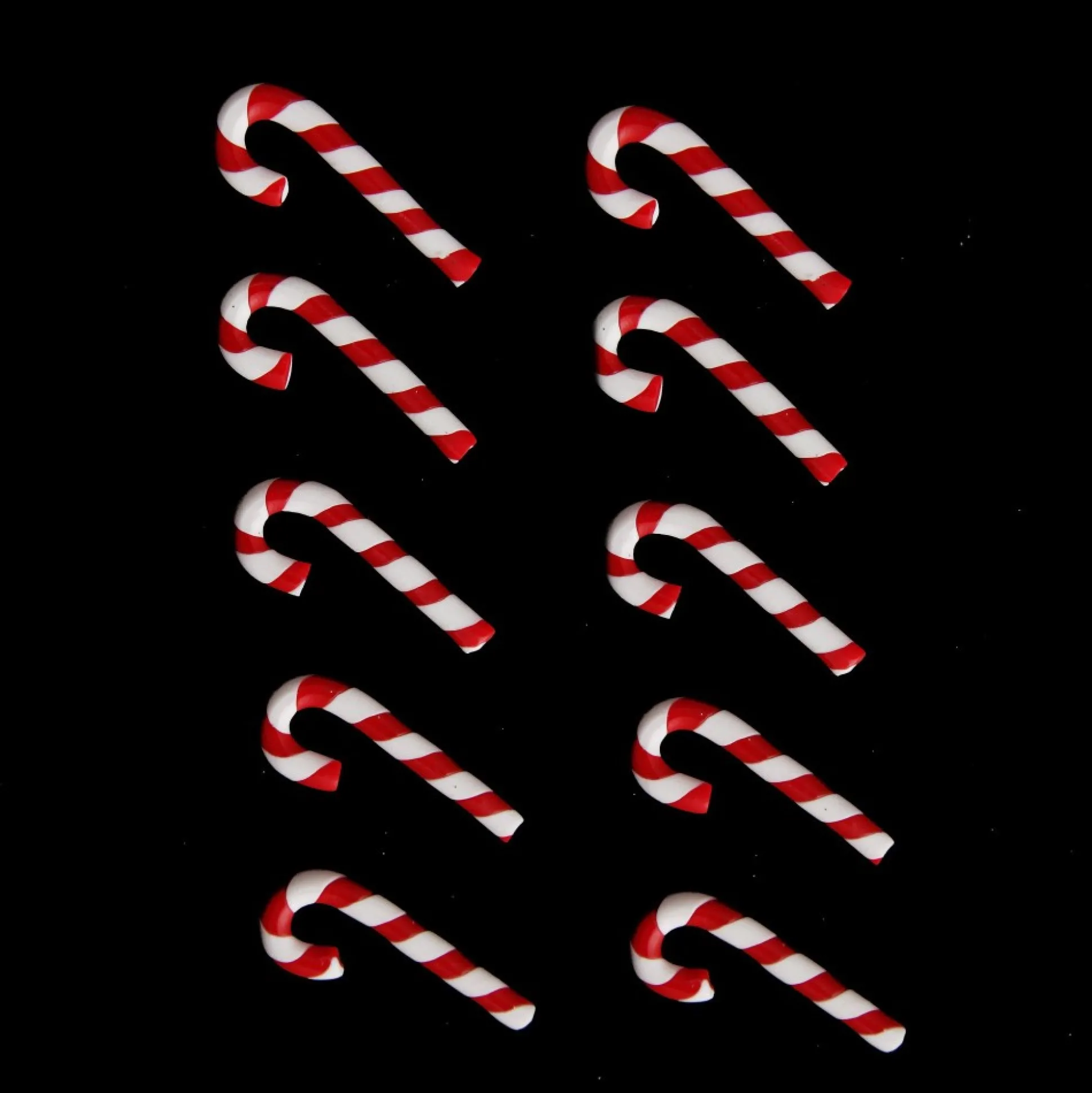 Mini Candy Canes - Bag of 10 Christmas Craft Supplies|