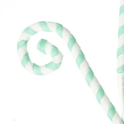 Mint and White Velvet Candy Cane Pick Christmas Tree Picks|