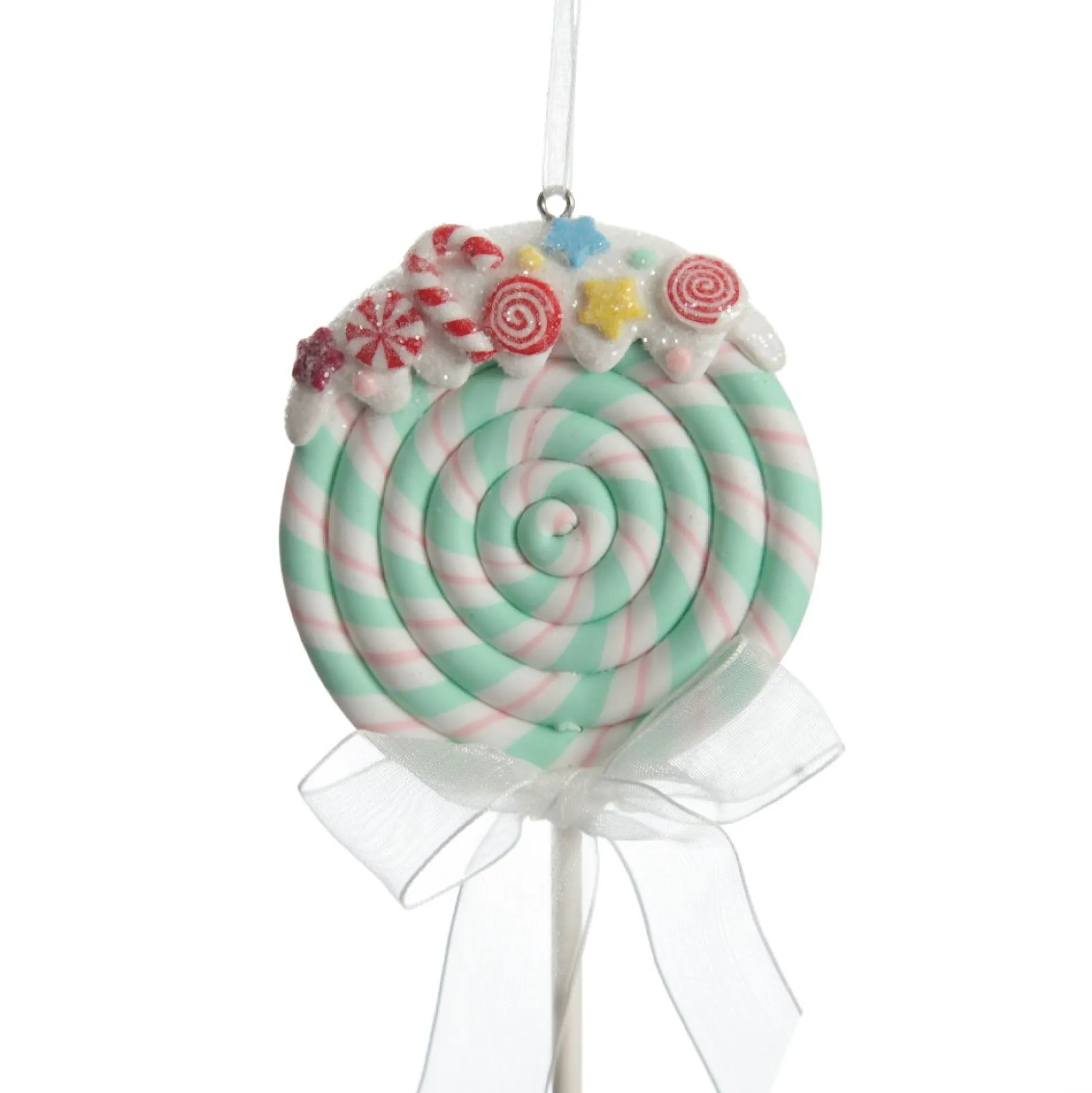 Mint Candy Swirl Lollipop Christmas Tree Decoration Christmas Tree Decorations|