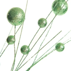 Mint Glitter Ball Spray Pick Christmas Tree Picks|